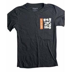 GSTR Men's Small Racing Graphic T Shirt Black‎ Japanese Drift Streetwear Tee